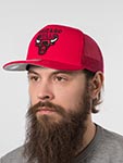 Бейсболка MITCHELL NESS арт. HT8032-CBURED1 Chicago Bulls NBA (красный)